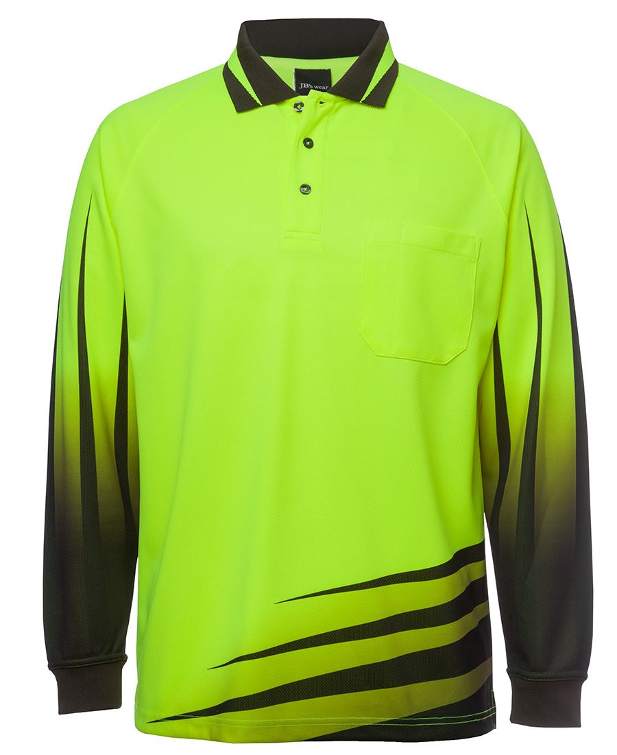 JB's Hi-Vis 4602.1 Long Sleeve Rippa Sub Polo